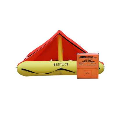 Non-TSO 4 Person Life Raft With Standard Survival Kit Replacement