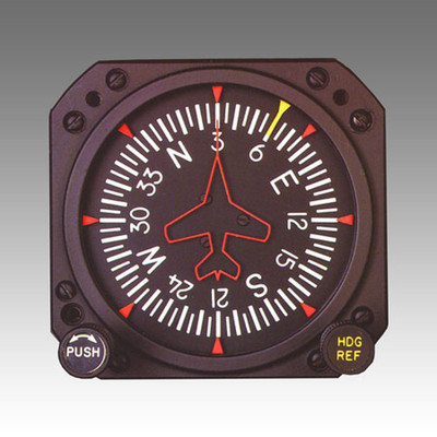3.125 Dg 2 Heading, AirplaneColor Orange, Dial@ 30 Degrees White, Letters @ 90 Degrees Replacement