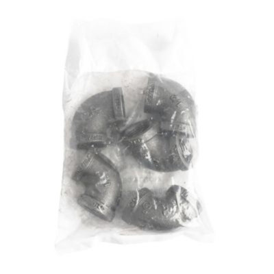 Black Iron 90 Degree Elbow 0.5 IN 5 Pack Replacement