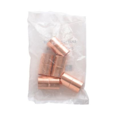 Copper Rolled Stop Coupling 0.75 inch C x C 5 Pack Replacement