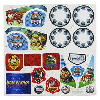 FRY56 PAW PATROL LIL QUAD LABEL SHEET FOR PAW PATROL (CMP32)