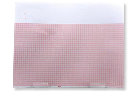 PHILIPS COMPATIBLE ECG EKG CHART PAPER - M2233A SIZE 214 X 280 BLANK HEADER300 SHEETS