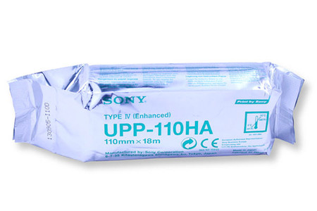 SONY COMPATIBLE ECG EKG CHART PAPER - UPP-110HA SIZE 110 X 18 APPROX. 240 PRINTS PER ROLL