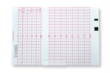 PHILIPS COMPATIBLE ECG EKG CHART PAPER - M1910A SIZE 150 X 100 FULL RED GRID150 SHEETS