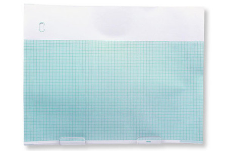 GE HEALTHCARE MARQUETTE COMPATIBLE ECG EKG CHART PAPER - 9402-031 SIZE 214 X 280 BLANK HEADER300 S SHEETS