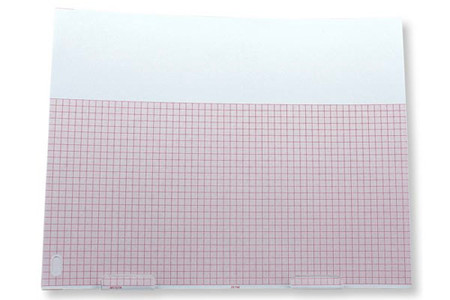 PHILIPS COMPATIBLE ECG EKG CHART PAPER - M1707A SIZE 216 X 280 BLANK HEADER300 SHEETS