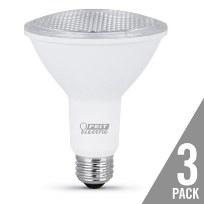 PAR30 75 WATT EQUIV. 10 YEAR NON-DIMMABLE LED 3000K 3 PK