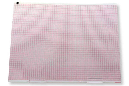 LL USA COMPATIBLE ECGEKG CHART PAPER - 2157-025A SIZE 210 X 280 FULL RED GRID180 SHEETS