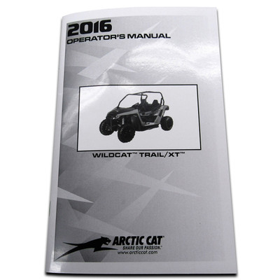 ARCTIC CAT OPERATOR MANUALE2016 WILDCAT TRAIL Replacement