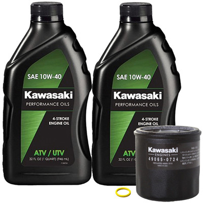 Kawasaki K62040-002 2017-2023 Mule SX Replacement Oil Change Kit 10W-40 2 Quart
