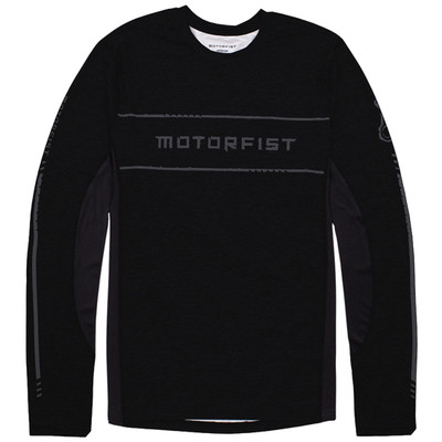 MOTORFIST MEN'S PERFORMANCE LONG SLEEVE SHIRT - BLACK-M