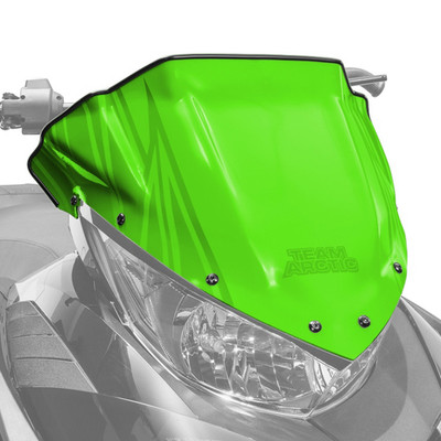 ARCTIC CAT LOW WINDSHIELD - TEAM ARCTIC GREEN - 2014-2023 ZR XF M PTA BC Replacement
