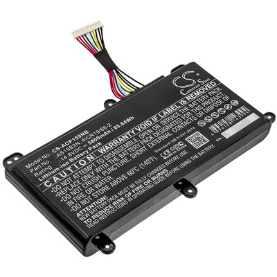 14.8V 5800MAH 85.84WH BLACK 162.40 X 93.95 X 20.20MM Replacement