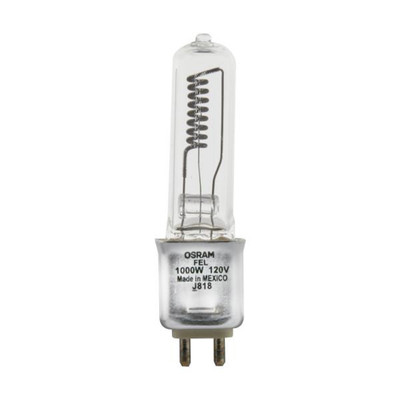 1000 WATT HALOGEN T6 CLEAR G9.5 BASE 120 VOLT