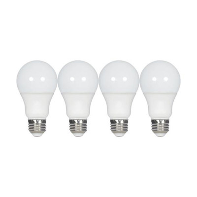 9.5 WATT A19 LED FROSTED 2700K MEDIUM BASE 220 DEG. BEAM ANGLE 120 VOLT NON-DIMMABLE 4-PACK Replacement