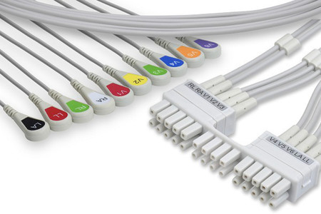 MORTARA EKG LEADWIRE SET 10 LEADS SNAP Replacement
