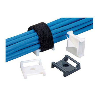 PANDUIT HOOK AND LOOP CABLE TIE MOUNT ADHESIVE 112 INCHX112 INCH NYLON 66 NATURAL BULK PACKAGE