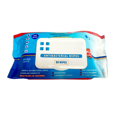 75 PERCENT ALCOHOL - 80 WIPES - BLEACH FREE AND GENTLE ON HANDS