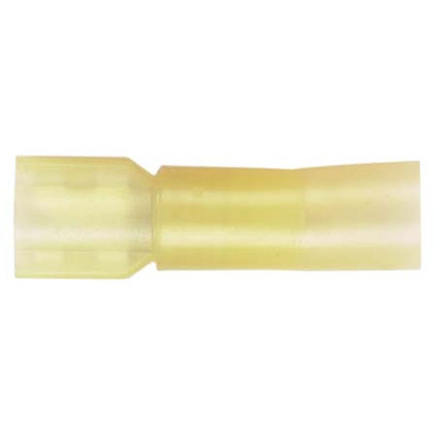 HAINES PRODUCTS 12-10 FEMALE INSULATED HEATSHRINK QUICK SLIDE 250 TAB YELLOW
