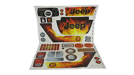 LABEL SHEET FOR JEEP FFR92 Replacement