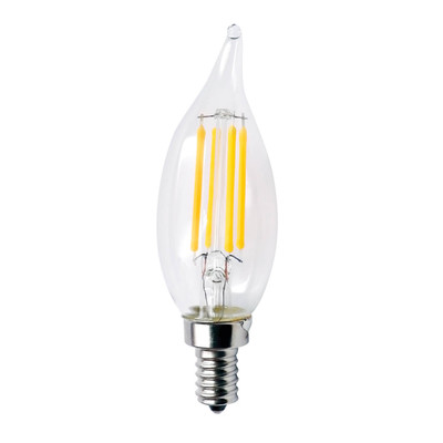 CA10 4.5W 3000 DIMMABLE CLEAR FILAMENT E12 PROLED