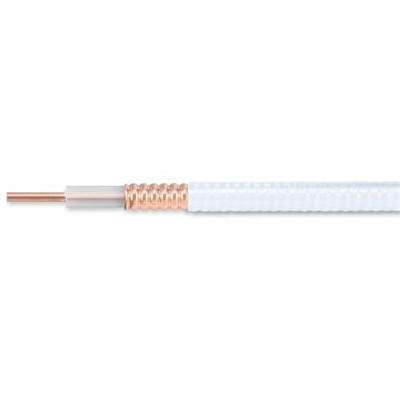 ANDREW 12 INCH PLENUM AIR 50 OHM CABLE HL4RPV-50 USES LDF4 CONNECTORS OFF WHITE NO AUTOMATED PREP T TOOL AVAILABLE MCPT-L4 IS THE PREP TOOL THAT WORKS