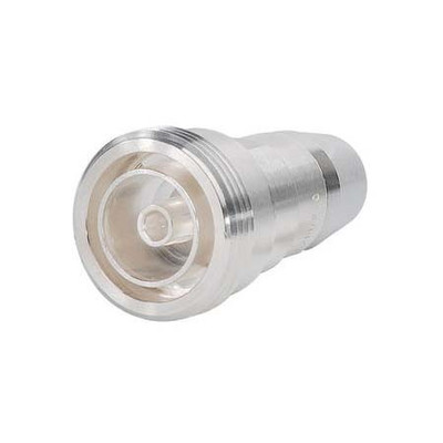 COMMSCOPE 716 DIN FEMALE FOR 38 INCH FSJ2-50 CABLE SILVER PLATED BODY WITH A SILVER CAPTIVATED CEN NTER PIN COMPRESSION OUTER CONTACT