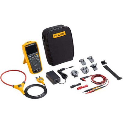 FLUKE TRMS THERMAL MULTIMETER WITH IFLEX PROBE TL175 TEST LEADS LI BATTERY CHARGER SOFT CASE HANGI ING STRAP