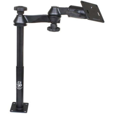 RAM MOUNTS DOUBLE SWING ARM WITH 12 INCH MALE TELE-POLE 9 INCH FEMALE TELE-POLE 3625 SQUARE BASE