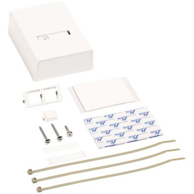 COMMSCOPE M200 SURFACE MOUNT BOX TWO PORT WHITE FOR USE WITH M-SERIES MODULAR INFORMATION OUTLET