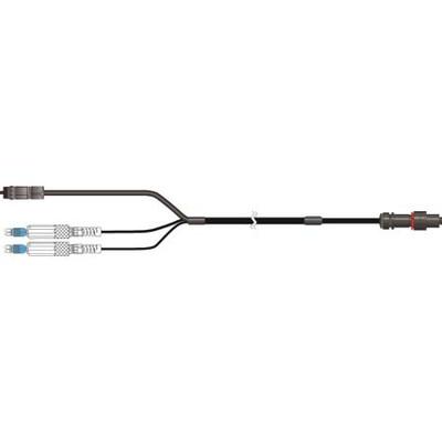 COMMSCOPE HELIAX FIBERFEED HYBRID CABLE ASSEMBLY HQLC END 1 4 FIBERS DLC FOR NOKIA AIRSCALE RRUS R2C CT WITH POWER CONNECTOR PRE-INSTALLED RED / BLACK