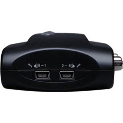2-PORT COMPACT USB KVM SWITCH WAUDIO AND CABLE