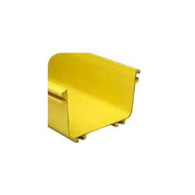 COMMSCOPE FIBERGUIDE EXTRUSION 4 X 6 TROUGH HORIZONTAL 2-JUNCTION YELLOW 6' LONG