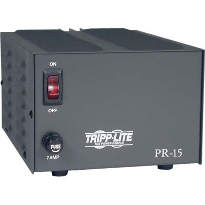 TRIPP LITE POWER SUPPLY 12 AMPS CONTINUOUS 15 AMPS ICS 120 VAC INPUT 138 VDC VOLTS OUTPUT 4 12 INCH HH X 6 INCHW X 10 INCHD