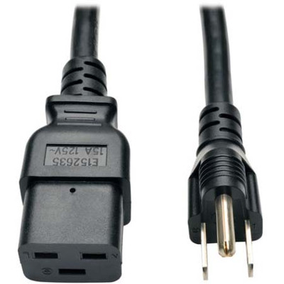 TRIPP LITE 8' AC POWER CORD C19 TO 5-15P 3X14AWG 15A 125V