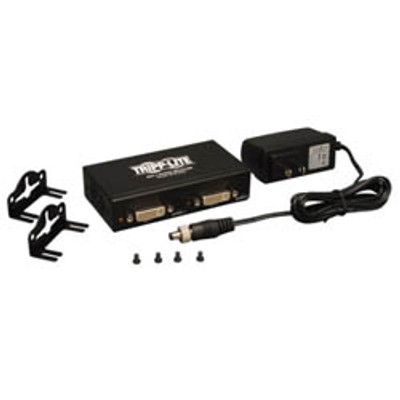 2-PORT DVI SPLITTER WITH AUDIO SIGNAL BOOSTER