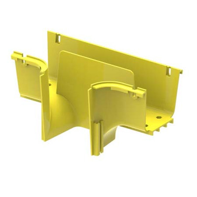 COMMSCOPE FIBERGUIDE DOWNSPOUT 4 IN X 4 IN YELLOW
