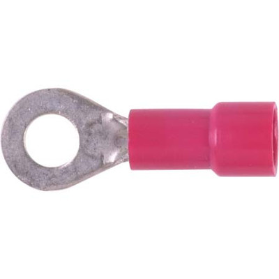 HAINES PRODUCTS 8 STUD VINYL INSULATED BUTTED SEAM RING TONGUE TERMINAL FOR WIRE SIZE 22-18 GAUGE 1 100 PER PACKAGE