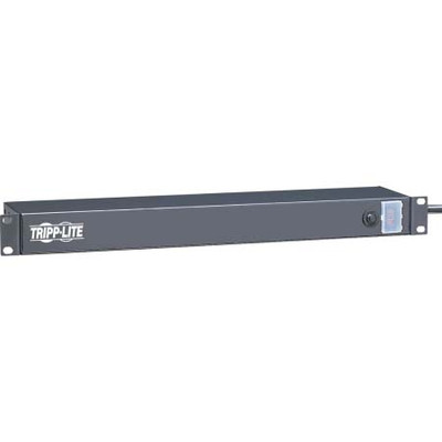 TRIPP LITE 19 INCH RACKMOUNT AC POWER STRIP 15' POWER CORD 15A 125 VAC RATING 6 REAR OUTLETS ONOFF SWITCH WITH LOCKING SWITCH COVER