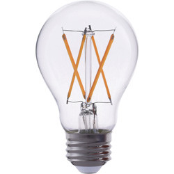 LED ADVANTAGE FILAMENT A19 320 DEG 7W-800LM DIMMABLE 80CRI 2700K E26 120VAC CLEAR Replacement