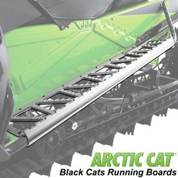 ARCTIC CAT BLACK CATS MACHINED BOARDS - SILVER - 2017-2020 M Replacement
