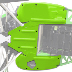 ARCTIC CAT REAR SKID PLATE - MEDIUM GREEN - 2018-2020 M 6000 8000 Replacement