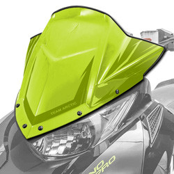 ARCTIC CAT MID PERFORMANCE WINDSHIELD - HYPER GREEN - 2014-2020 ZR XF M PTA BC Replacement