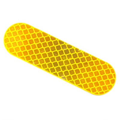 REFLEX REFLECTOR AMBER FRONT