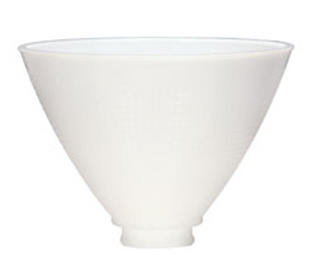 I.E.S. SHADE 8 INCH DIAMETER 2 1/4 INCH FITTER 5 3/4 INCH HEIGHT