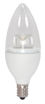 5 WATT LED CANDLE 2700K CANDELABRA BASE 120 VOLTS