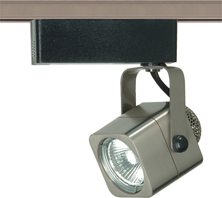1 LIGHT MR16 12V TRACK HEAD SQUARE BRUSHED NICKEL TRANSITIONAL