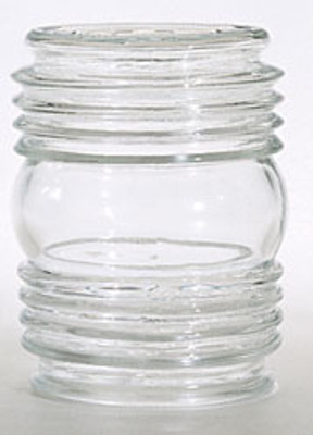 CLEAR PORCH GLASS SHADE 4 1/2 INCH X 3 1/4 INCH 3 3/4 INCH DIAMETER 3 1/4 INCH FITTER 4 1/2 INCH HEI