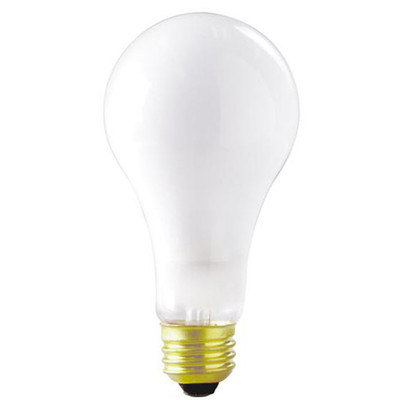 250 WATT A21 INCANDESCENT FROST 4 AVERAGE RATED HOURS 8700 LUMENS MEDIUM BASE 120 VOLTS