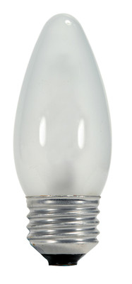 43 WATT HALOGEN TORPEDO FROSTED 1000 AVERAGE RATED HOURS 750 LUMENS MEDIUM BASE 120 VOLTS CARDED